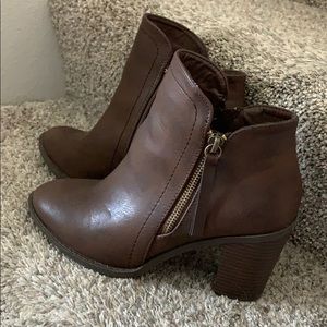 Brown ankle boots